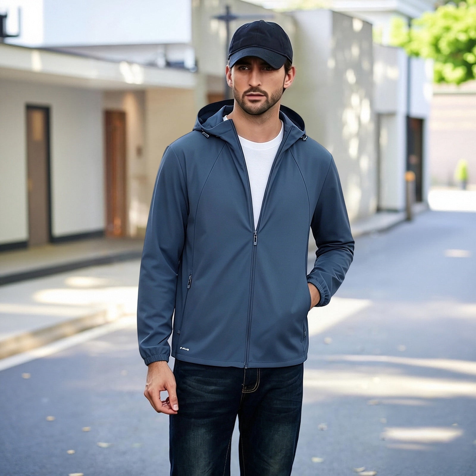TrendOFT Sun Protection Clothing Men Sun Protection Jacket UPF 100+ Ice ...