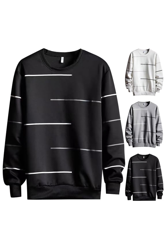 T Shirts for Man Basic Casual Long Sleeve Crew Neck Loose Breathable Daily Outdoor Street All Season Lifestyle Men's T-Shirts Black M