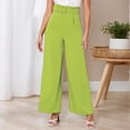 thumbnail image 1 of TrendOFT Wide Leg Dress Pants for Women Pull on Work Dress Pants Business Casual Slacks Trousers Green XL, 1 of 6