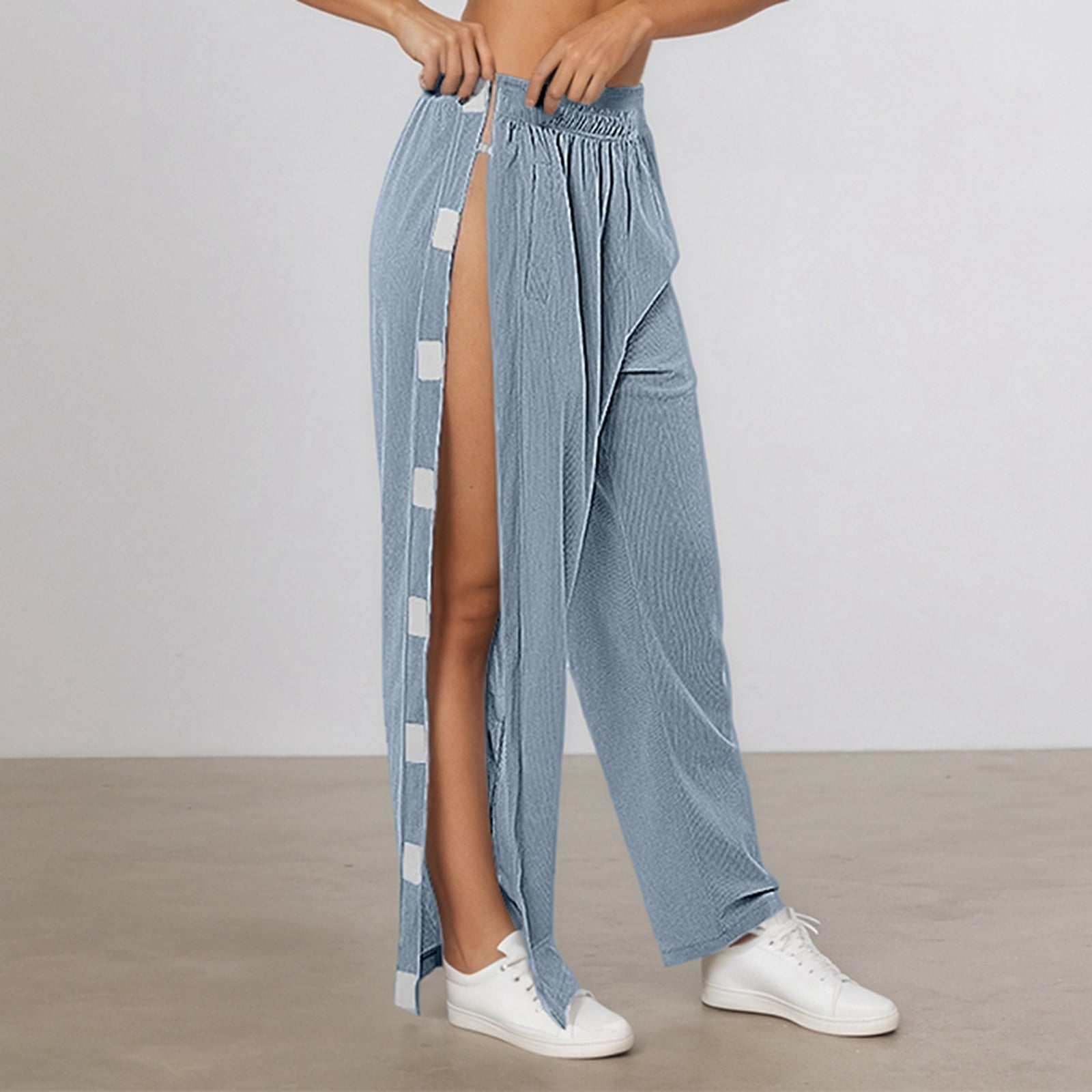 TrendOFT Women's Tear Away Pants Easy Access Adaptive Pants Wide