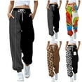 thumbnail image 1 of TrendOFT Womens Baggy Sweatpants Lined Wide Straight Leg Lounge Pants Fall Outfits Athletic Joggers with Pockets Red S, 1 of 8