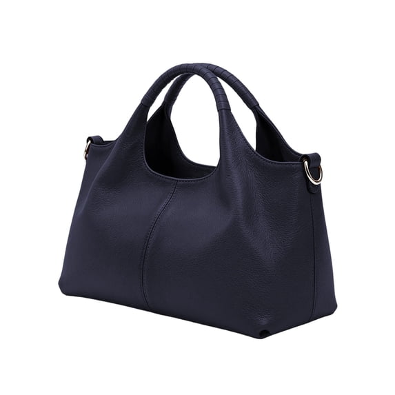 TrendOFT Womens Leather Tote Bags Fashion Soft Leather Casual Commute Large Capacity Single Shoulder Handbag Blue One Size