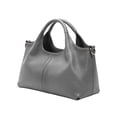 thumbnail image 1 of TrendOFT Womens Leather Tote Bags Fashion Soft Leather Casual Commute Large Capacity Single Shoulder Handbag Grey One Size, 1 of 4