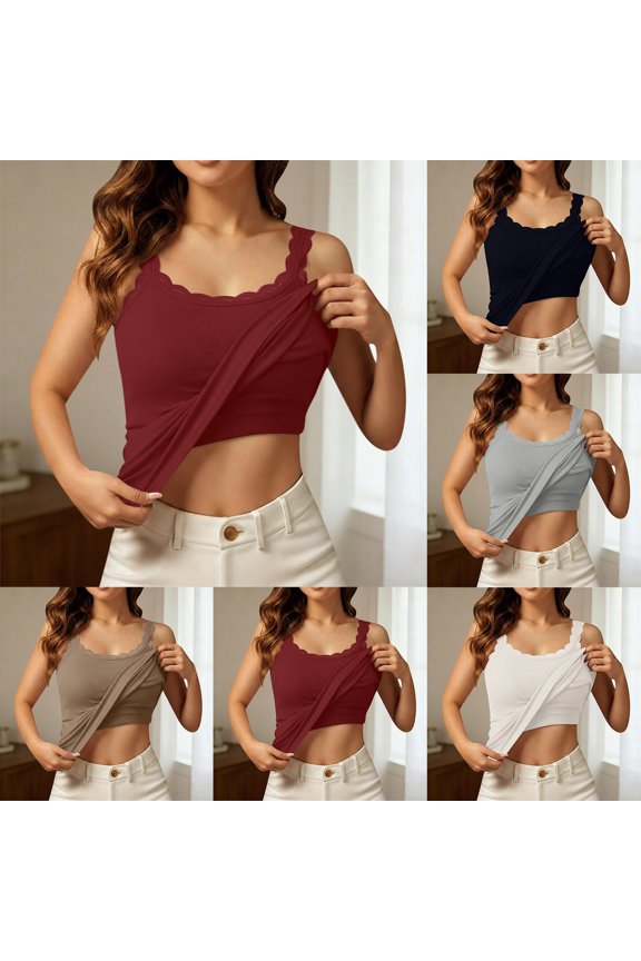 Womens Tank Tops with Built in Bras Sleeveless Casual Cami Shirts Ribbed Fitted Summer Basic Tank Top White One Size