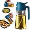 thumbnail image 1 of TrendPlain 16oz Glass Olive Oil Sprayer for Cooking - 2 in 1 Olive Oil Dispenser for Kitchen Gadgets,Air Fryer,Salad,Bbq - Navy, 1 of 6