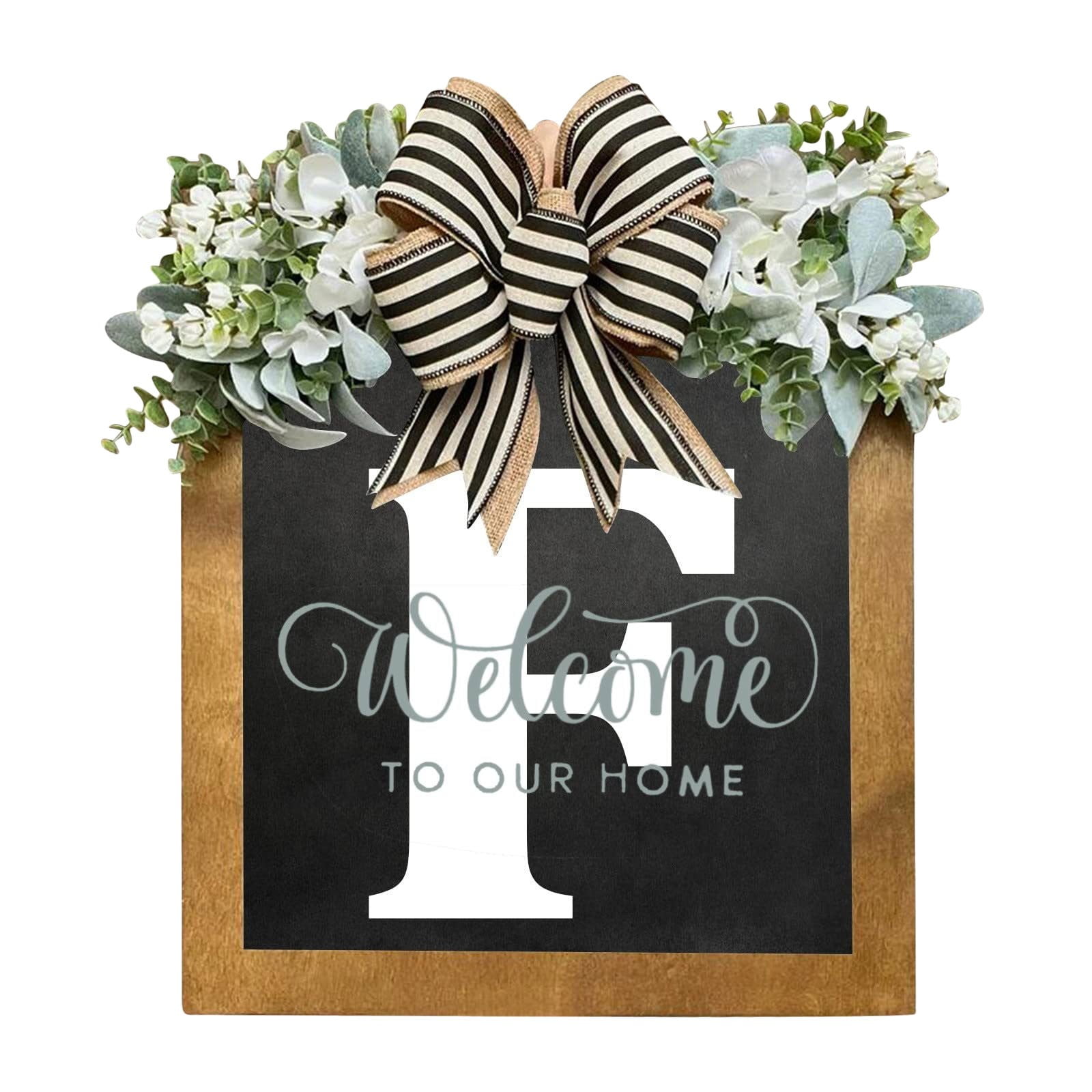 TrendTide 2024 New Last Name Year Round Front Door Wreath Front Door 24