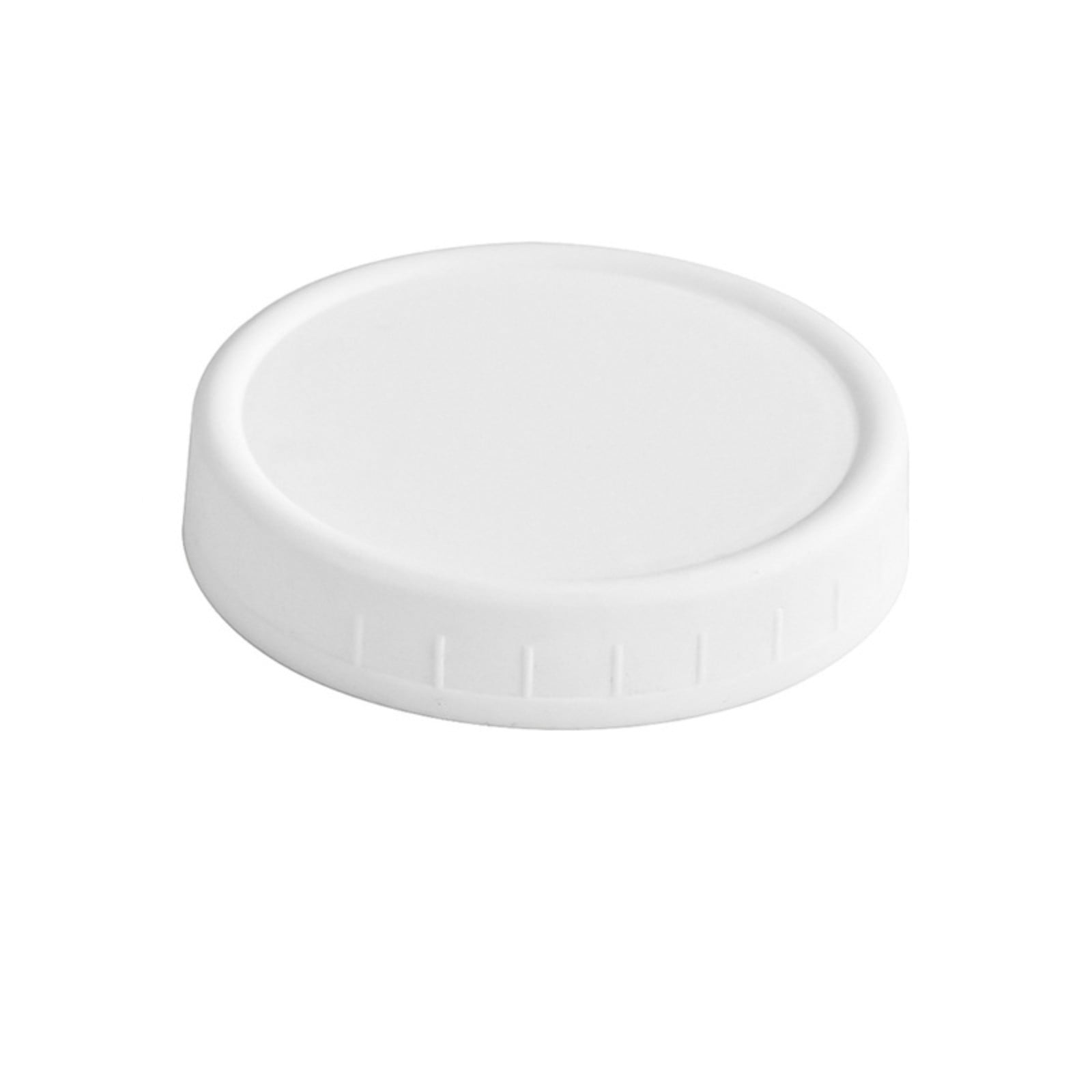 TrendTide Colored Plastic Mason Jar Lids Wide Mouth & Regular Mouth