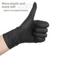 TrendTide Disposable Nitrile Gloves Latex Black High Elastic Pure