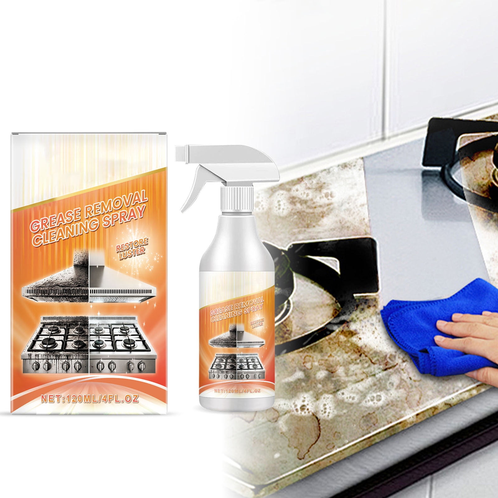 TrendTide Grease Removal Cleaning Spray Kitchen Counter Top Oven Grease