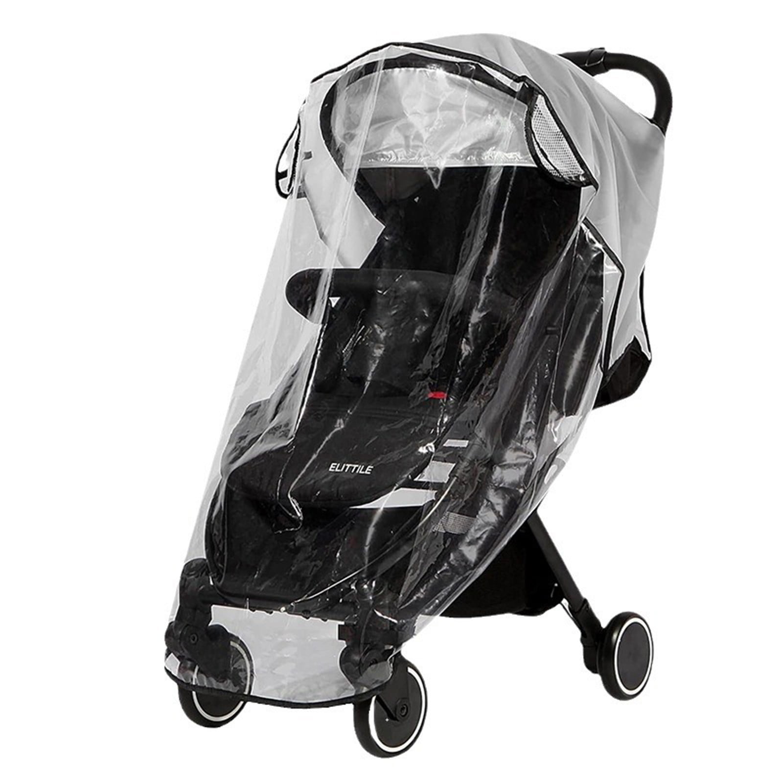 Gb Gold Habillage Pluie Transparent Pour Poussette Qbit+ All-Terrain - Protection Intempéries Avec Aération