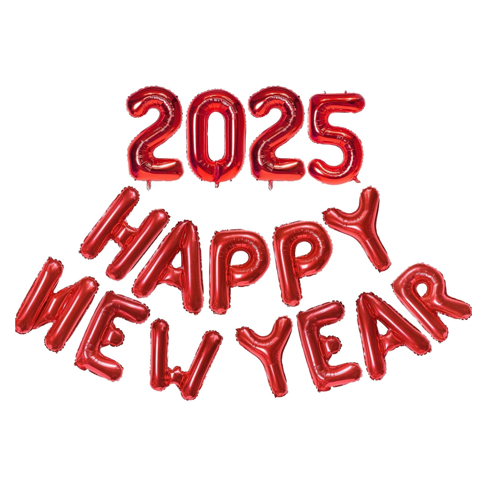 TrendTide Happy New Year 2025 Balloons, 16 Inch 2025 Foil Number