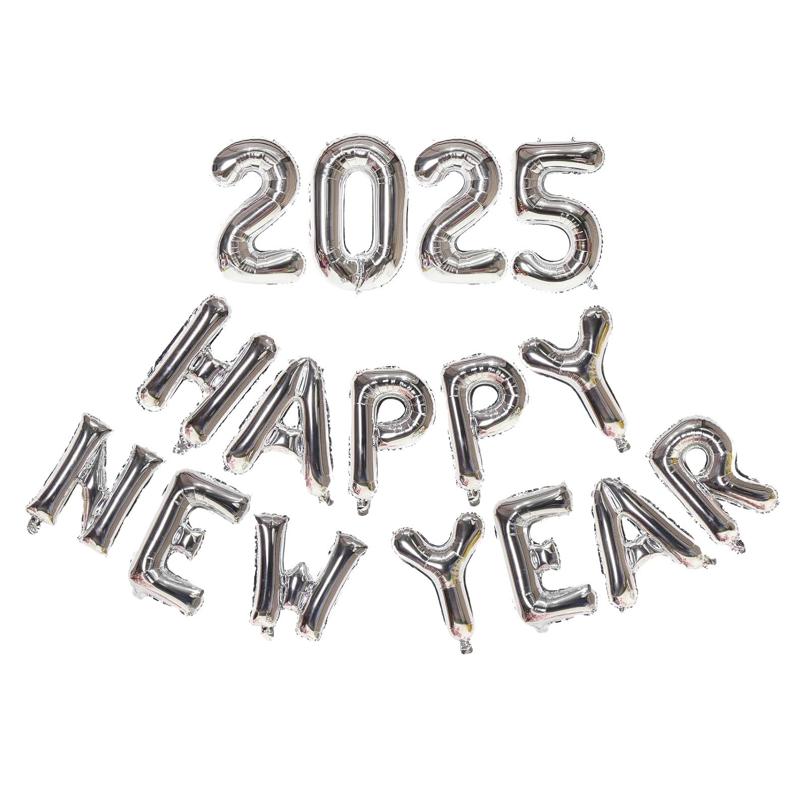 TrendTide Happy New Year 2025 Balloons, 16 Inch 2025 Foil Number