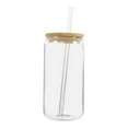 TrendTide Lid Drink Cup Ice Coffee Tumbler With And Straw Glass Cups