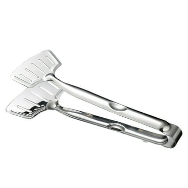 TrendTide Long Cooking Spatula Tong Stainless Steel Slotted Double Spatula Cooking&Serving Utensil For Holding&Flipping Steak Fish Bread Pizza & Kitchen