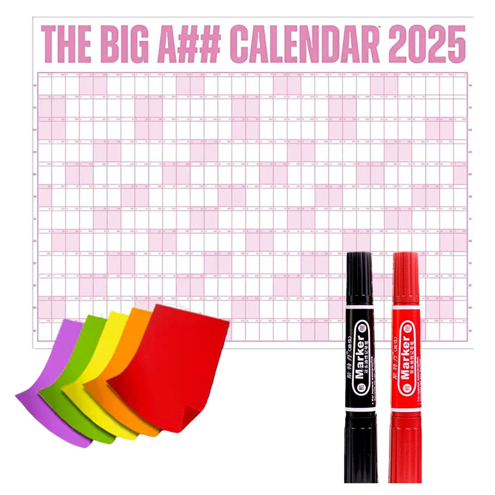 TrendTide One Pc 2025 The Big A##Calendar: Yearly Planner With Large ...