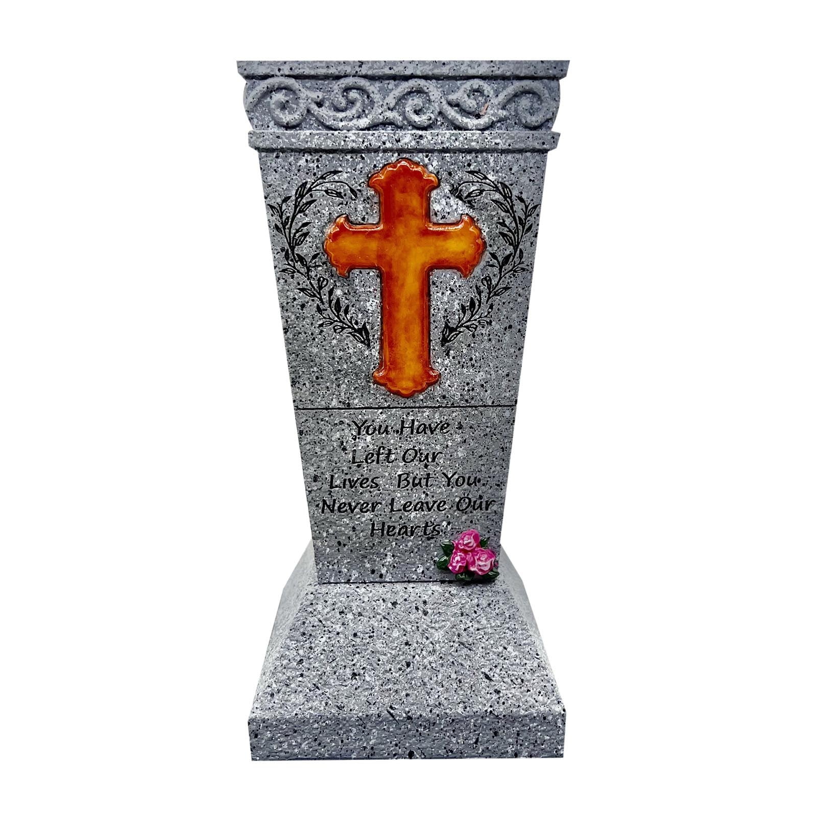 TrendTide Solar Cemetery Vase With LED For Fresh/ Flowers Vases With