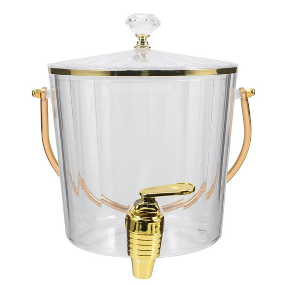 TrendTide Terrarium Drink Dispenser With Spigot For Fridge 5 Gallon Cold Drink Container