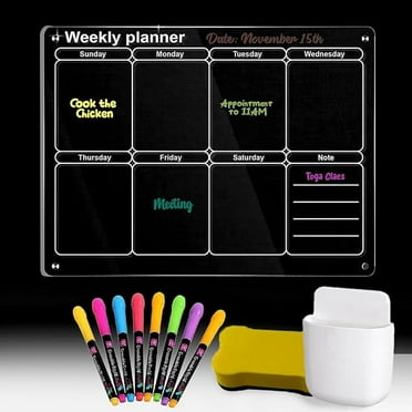 AT A GLANCE Undated WallMates Self Adhesive Dry Erase Weekly Planning
