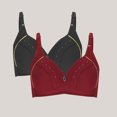 thumbnail image 1 of successthop 2 Pack Push up Wireless Bras for Women Supportive Full Coverage Bra Cute Underwear, 1 of 4