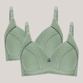 thumbnail image 1 of successthop 2 Pack Wireless Push up Bras for Women Wirefree Full Coverage Bra Cute Bralette, 1 of 4