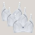 thumbnail image 1 of successthop 3 Pack Plus Size Bras for Women No Underwire Wireless Push up Bra Cute Comfy Bralette, 1 of 4