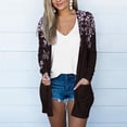 thumbnail image 1 of TrendVibe365 Cardigan For Women Lightweight Loose Jackets Casual Long Sleeve Plus Size Fashion Coat Outfits Long Cardigans with Pockets Everyday Wear Beach Vacation Outfits Going Out Cardigan, 1 of 4