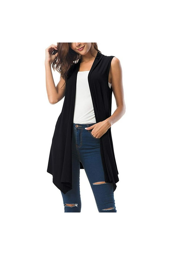 Cardigans for Women Casual Sleeveless Open Front Lightweight Cardigan Comfy Going out Coat Long Cardigans Everyday Wear Beach Vacation Outfits Going Out Cardigan Resort Wear