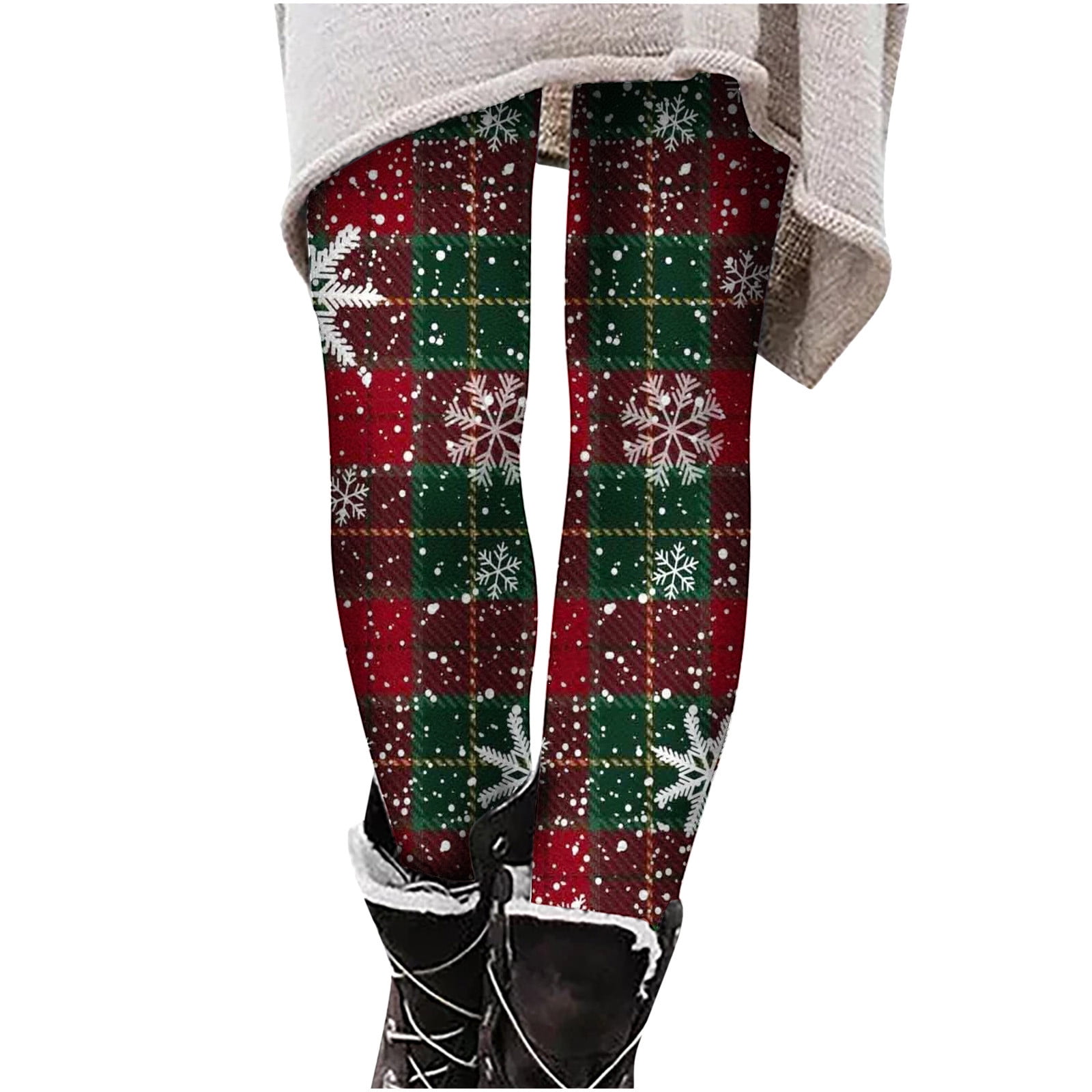 Holiday plaid leggings discount