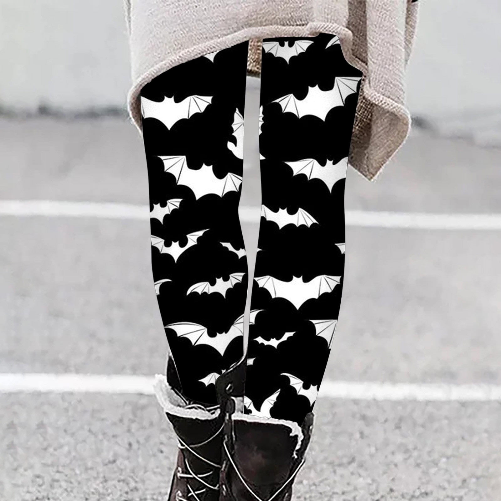 TrendVibe365 Halloween Compression Leggings for Women High Waist