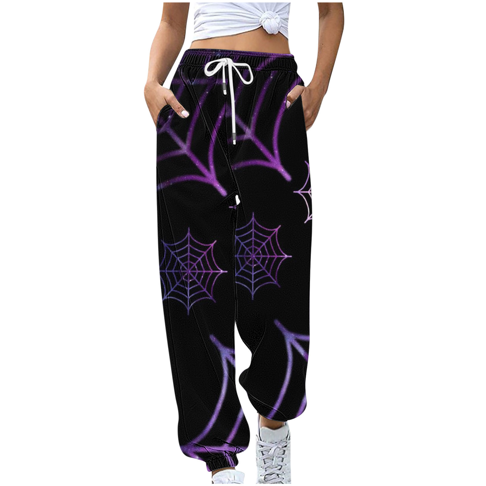 TrendVibe365 Halloween Sweatpants for Women With Pockets High Waist