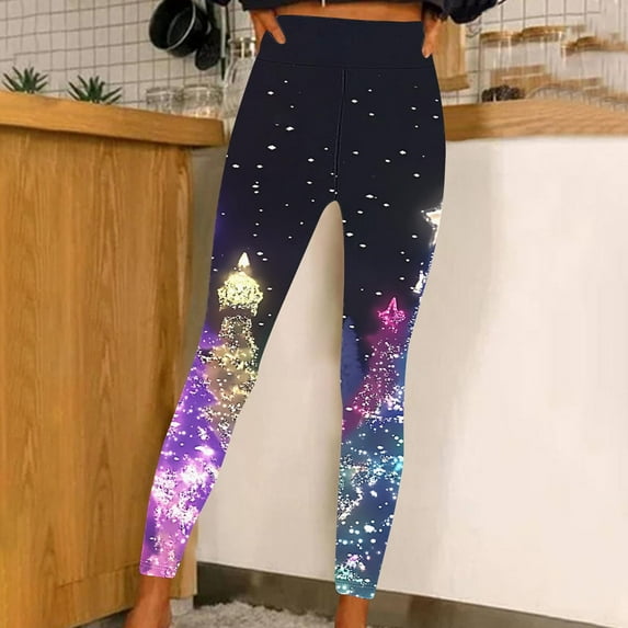 successthop High Waisted Leggings Plus Size Women Gym Leggings Full Length Summer Pants Curvy Slim Casual Long Vacation Pants Yoga Multicolor L Breathable Beach Pants (Non Shiny Design Only Prints)