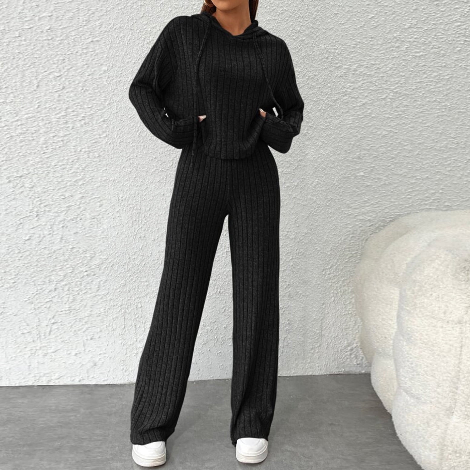 Grey Loungewear Set of 2, Winter Loungewear, Home Outfit
