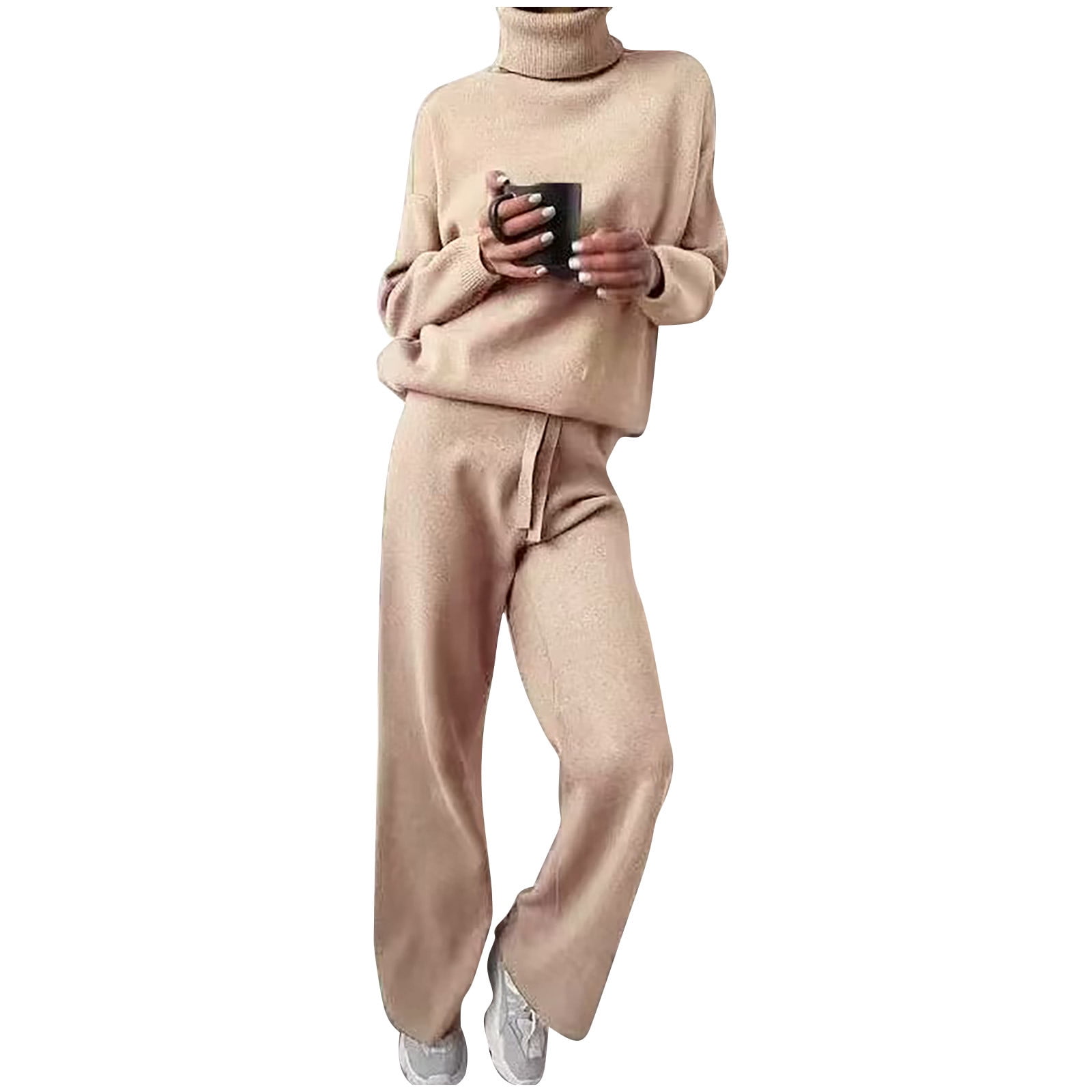 Warm Knitted Three Piece Set