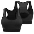 thumbnail image 1 of TrendVibe365 Long Sports Bras for Women No Underwire Push up Seamless Bralettes Padded High Neck Racerback Wide Strap Supportive Longline Corset Bra Full Coverage Crop Tank Top Comfort Shapewear, 1 of 8