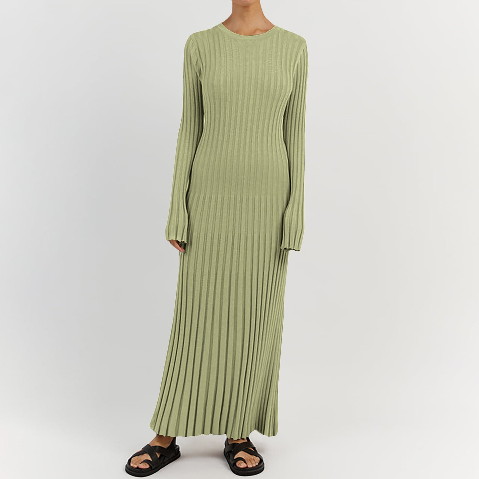Floor length sweater dress online