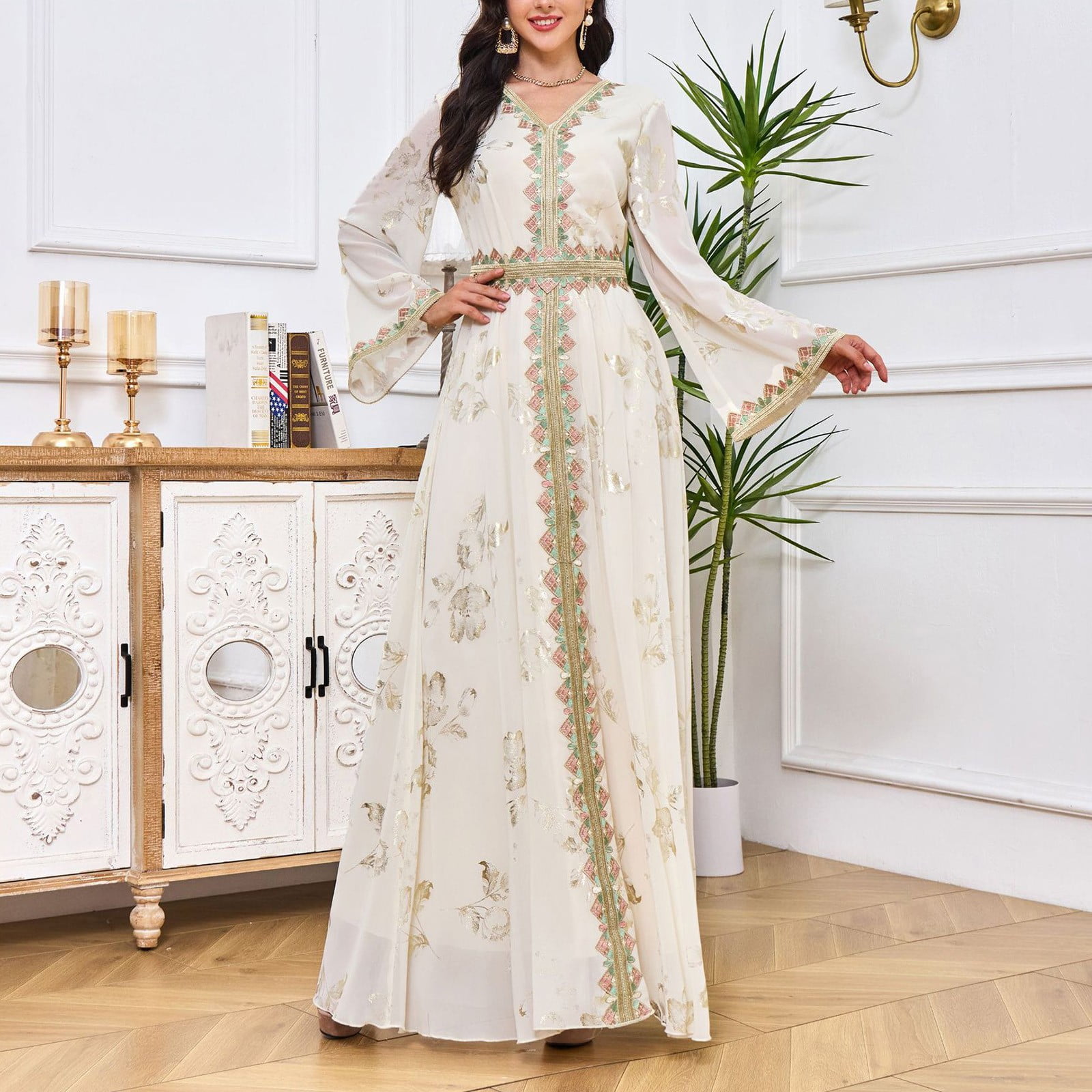 TrendVibe365 Modest Dresses for Women Church Floral Haiti Ubuy