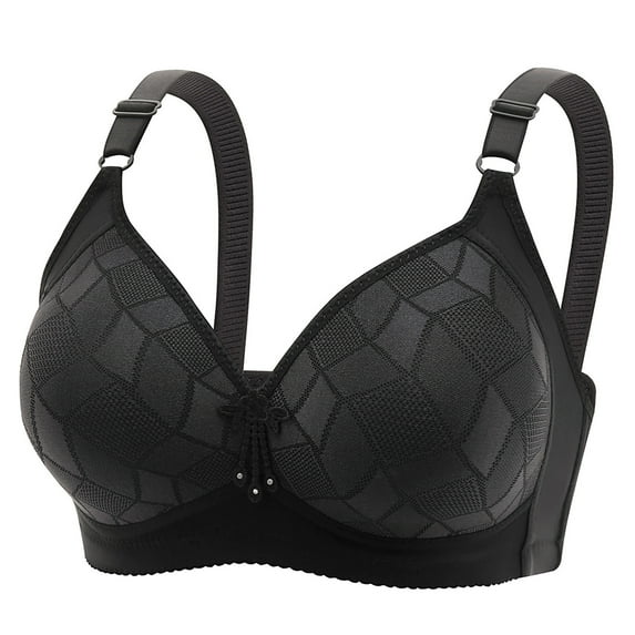 TrendVibe365 Padded Push up Bras for Women Wirefree Push up Bralettes Padded Triangle Adjustable Strap Corset Full Coverage Crop Cami Top Cute Shapewear Black XL