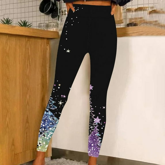 successthop Plus Size High Waisted Leggings Gym Leggings Full Length Summer Pants Curvy Slim Casual Long Vacation Pants Yoga Multicolor L Breathable Beach Pants (Non Shiny Design Only Prints)