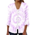 thumbnail image 1 of successthop Plus Size Lightweight Cardigan Half Sleeve Lace Shirts for Women Hollow Tops 3/4 Sleeve Boho Flower Tunic Everyday Wear Beach Vacation Outfits Going Out Cardigan Resort Wear, 1 of 5