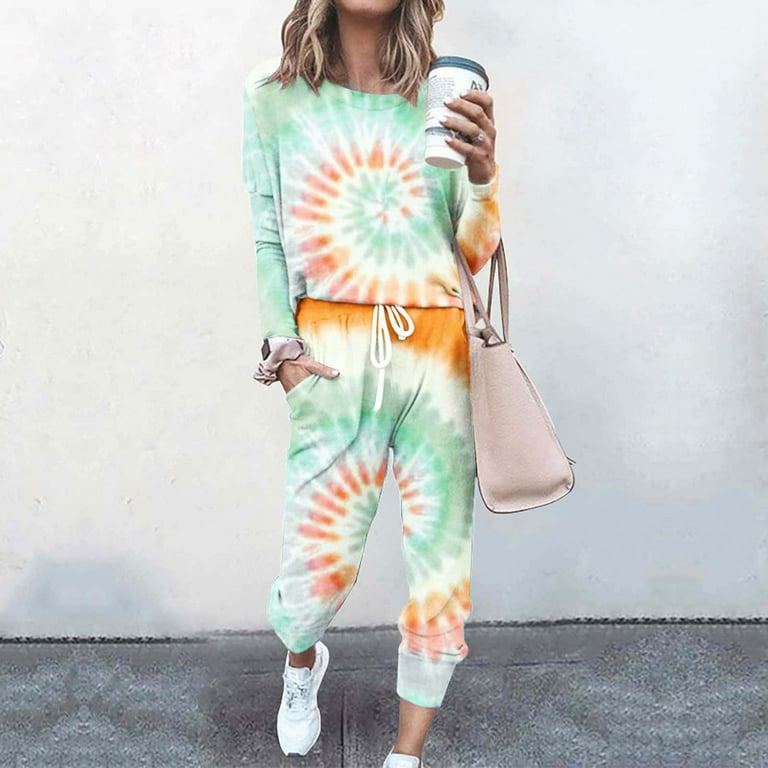 Plus size tie dye sweat outfit hotsell