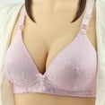 thumbnail image 1 of TrendVibe365 Sexy Bras for Women Plus Size Purple 40 Wirefree Push Up Everyday Bralette Solid Lace V Neck Daily Bralette Spaghetti Straps Basic Bra Comfy Beautifully Bras Lingerie, 1 of 3