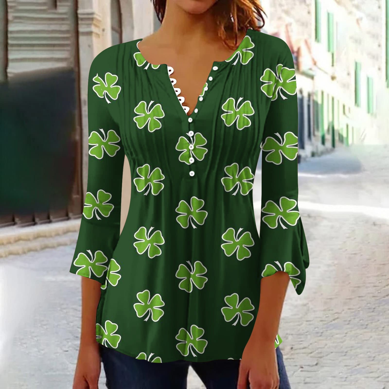 plus size st paddys day womens shirts