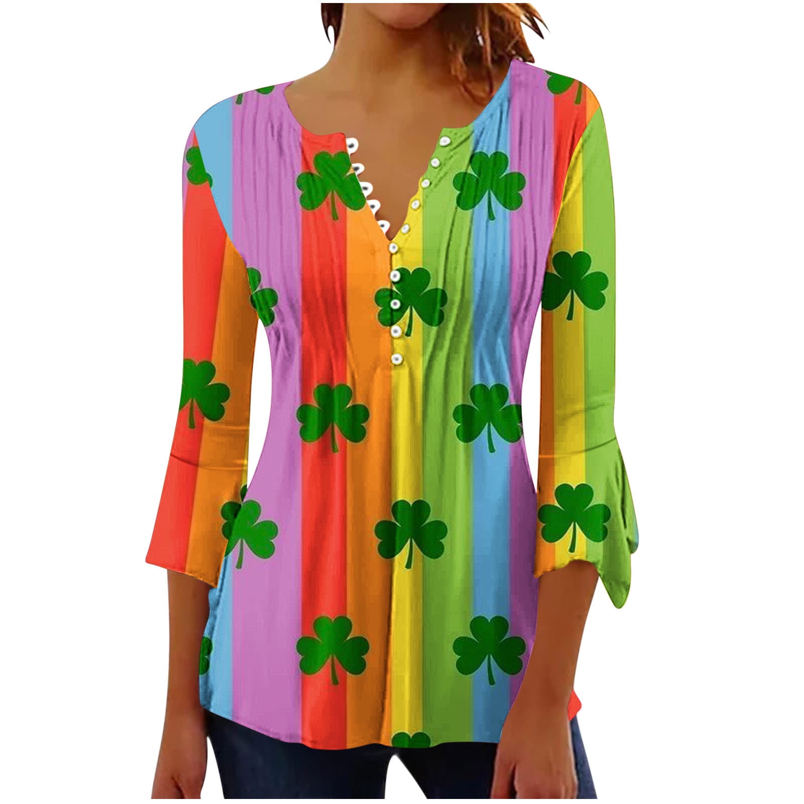 plus size st paddys day womens shirts