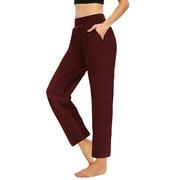TrendVibe365 Wide Leg Pants Woman, Wide Leg Sweatpants Women, Womens Pants Elastic Waist, Hot Pink