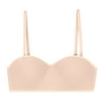 thumbnail image 1 of TrendVibe365 Strapless Bras Women Invisible Shelf No Underwire Push up Tshirt Bralettes Padded Multiway Convertible Straps Adjustable Spaghetti Strap Crop Cami Top Comfortable Lingerie Nude L, 1 of 3