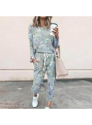 Sequin jogging suit deals