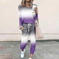 thumbnail image 1 of TrendVibe365 Tracksuit for Women Set Plus Size Patchwork Crewneck Long Sleeve Shirts and Jogger Sweatpants Fit Workout Outfits Activewear Tracksuit Jogging Suits Sweatsuits, 1 of 5