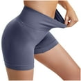 thumbnail image 1 of TrendVibe365 Womens Biker Shorts High Rise Yoga Leggings Seamless Butt Lifting Booty Shorts Gym Tights Pants Blue Outfits, 1 of 5