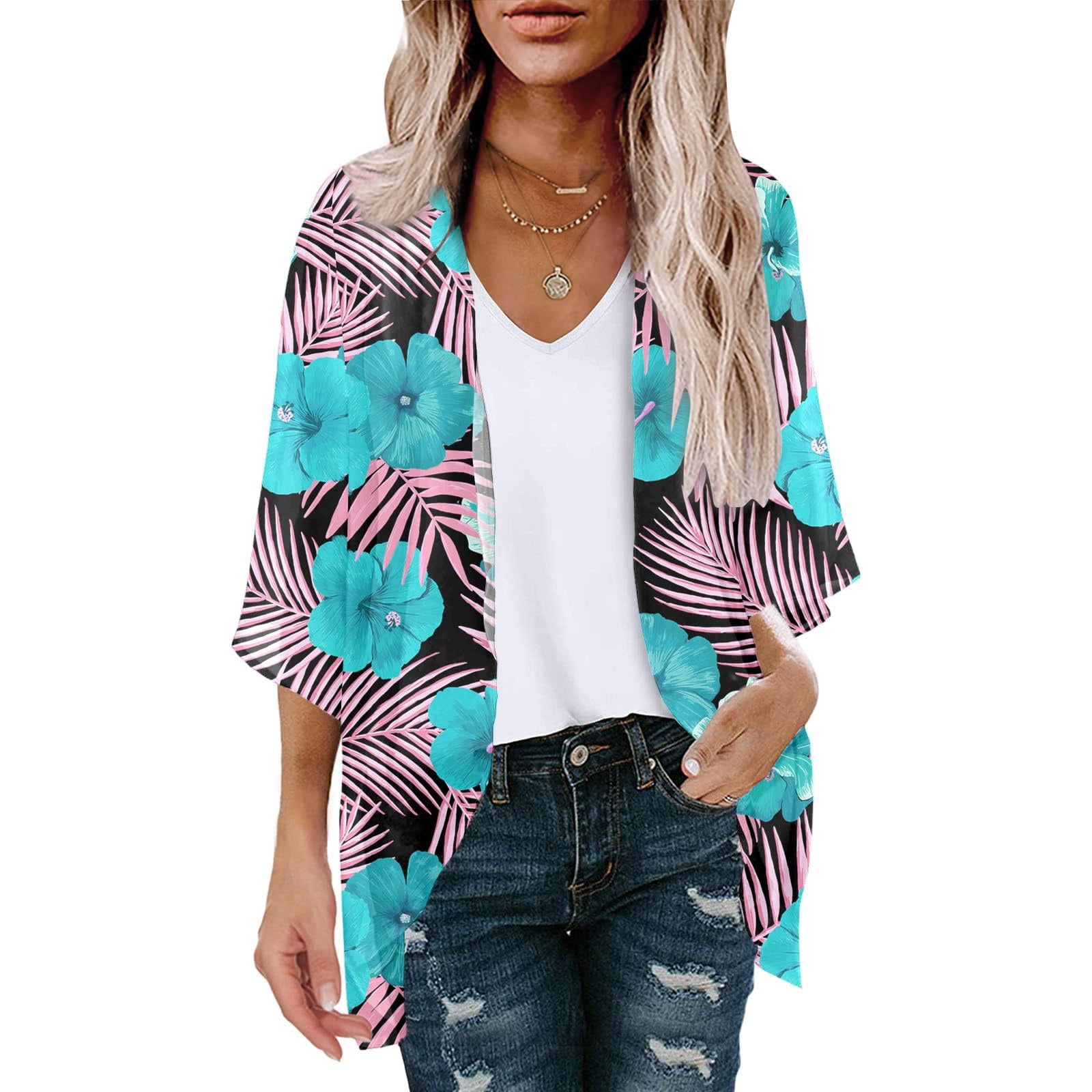 Printed Casual Loose Comfortable Beach Cardigan