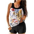 thumbnail image 1 of TrendVibe365 Womens Swimsuits Tankini White 2 Piece Bathing Suits Boyfriend Shorts Tank Floral Swimwear Beachwear XL, 1 of 4